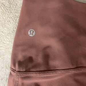 Baby Pink Lululemon High Rise Capri leggings